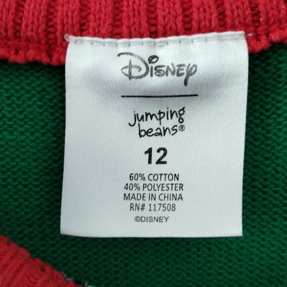 Disney's Mickey Mouse Boys Knit Christmas holiday Fun Sweater by Jumping Beans - Picture 3 of 9